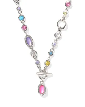 Mini Elisa Abbie Strand Necklace - Silver Multi Mix