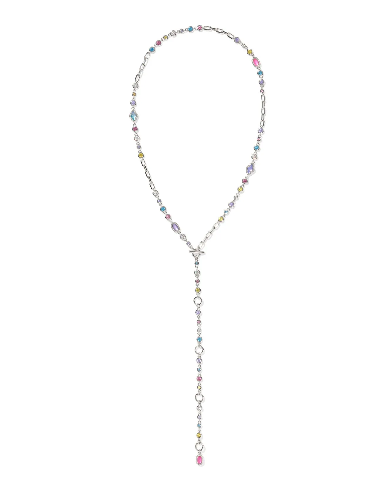 Mini Elisa Abbie Strand Necklace - Silver Multi Mix