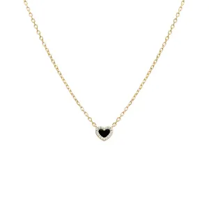 Mini Pave Colored Gemstone Pendant Necklace