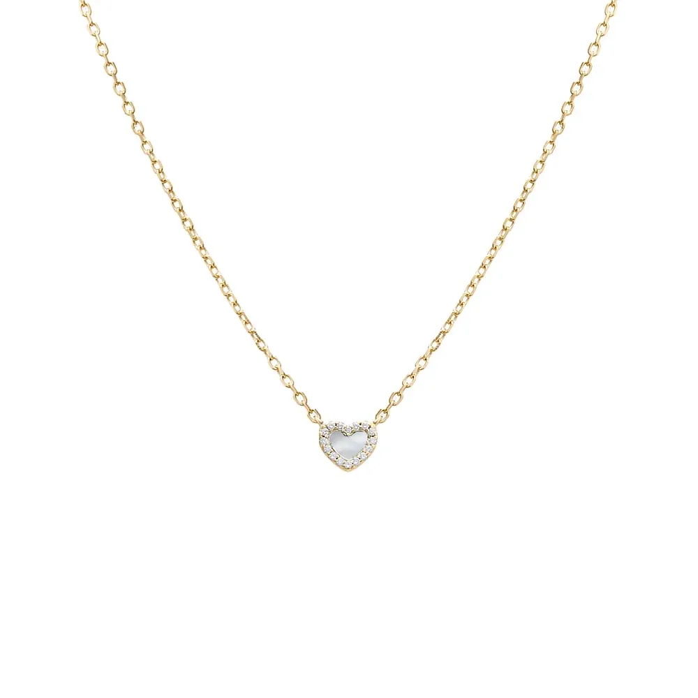 Mini Pave Colored Gemstone Pendant Necklace