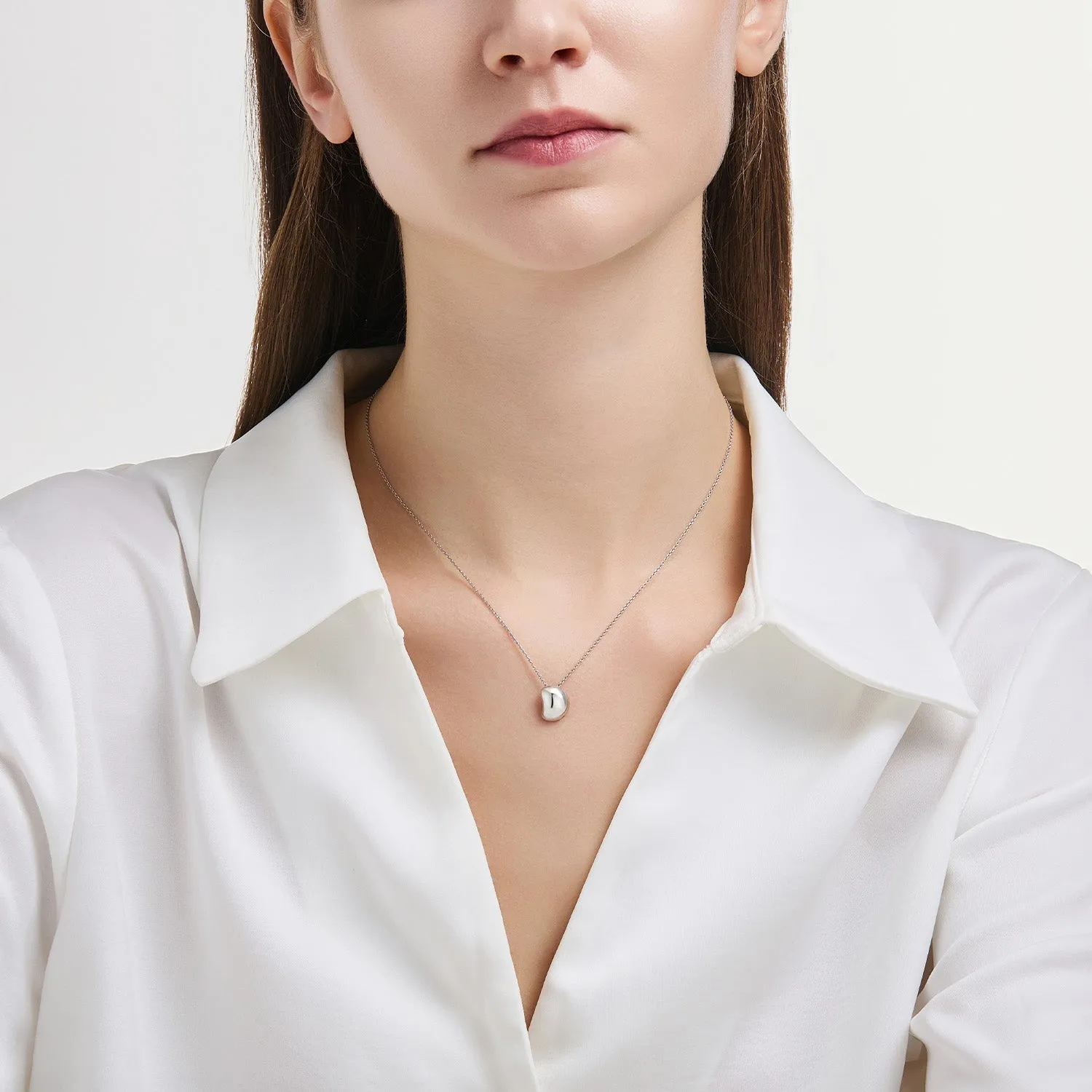 Miss. Doux Silver Necklace JDRNT5S04XX