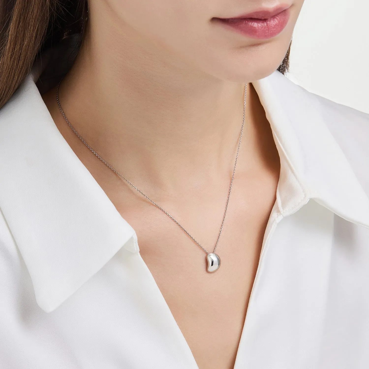 Miss. Doux Silver Necklace JDRNT5S04XX