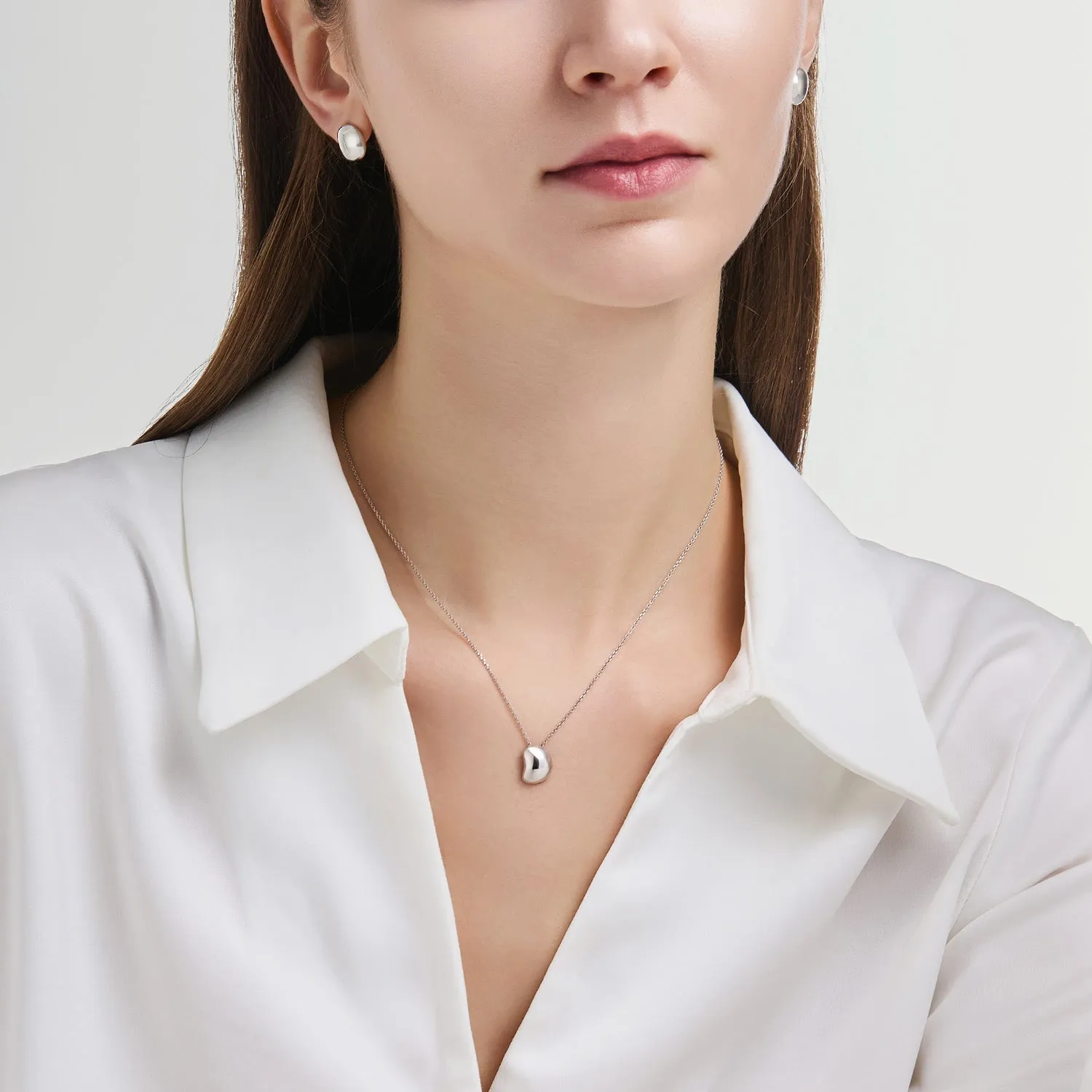 Miss. Doux Silver Necklace JDRNT5S04XX