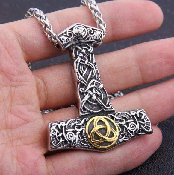 Mjolnir Necklace with Pendant