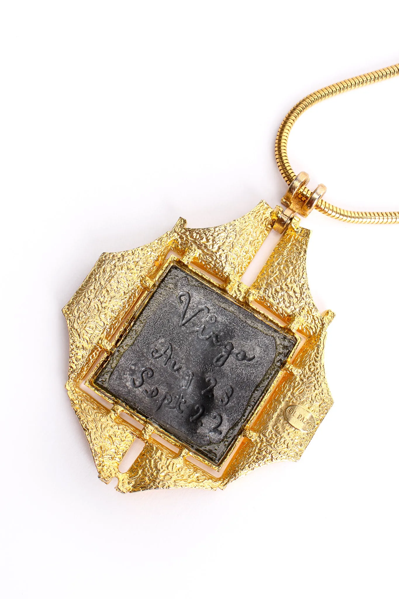 Modernist Virgo Pendant Necklace