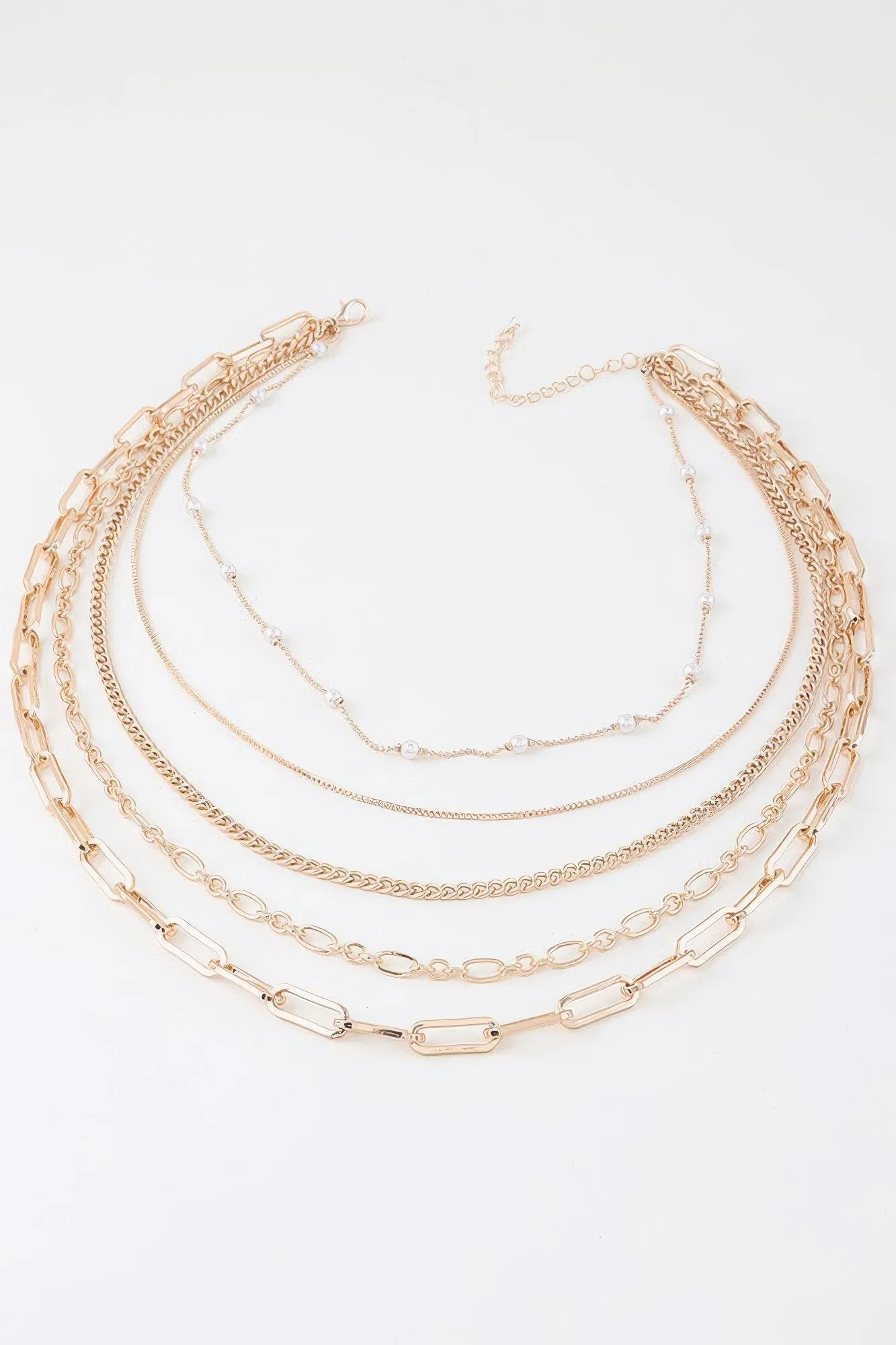 Multi Chain Drop Necklace