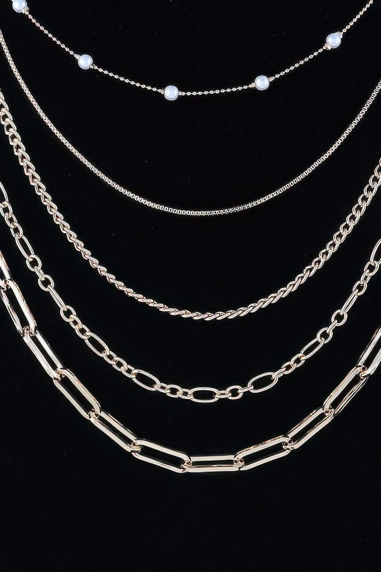 Multi Chain Drop Necklace
