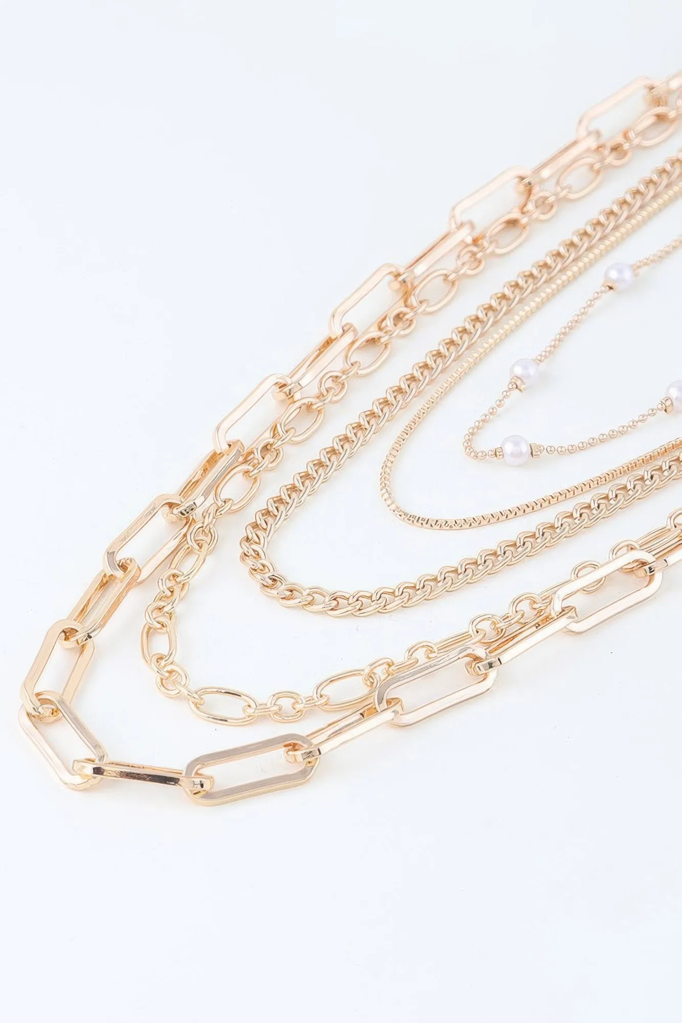 Multi Chain Drop Necklace