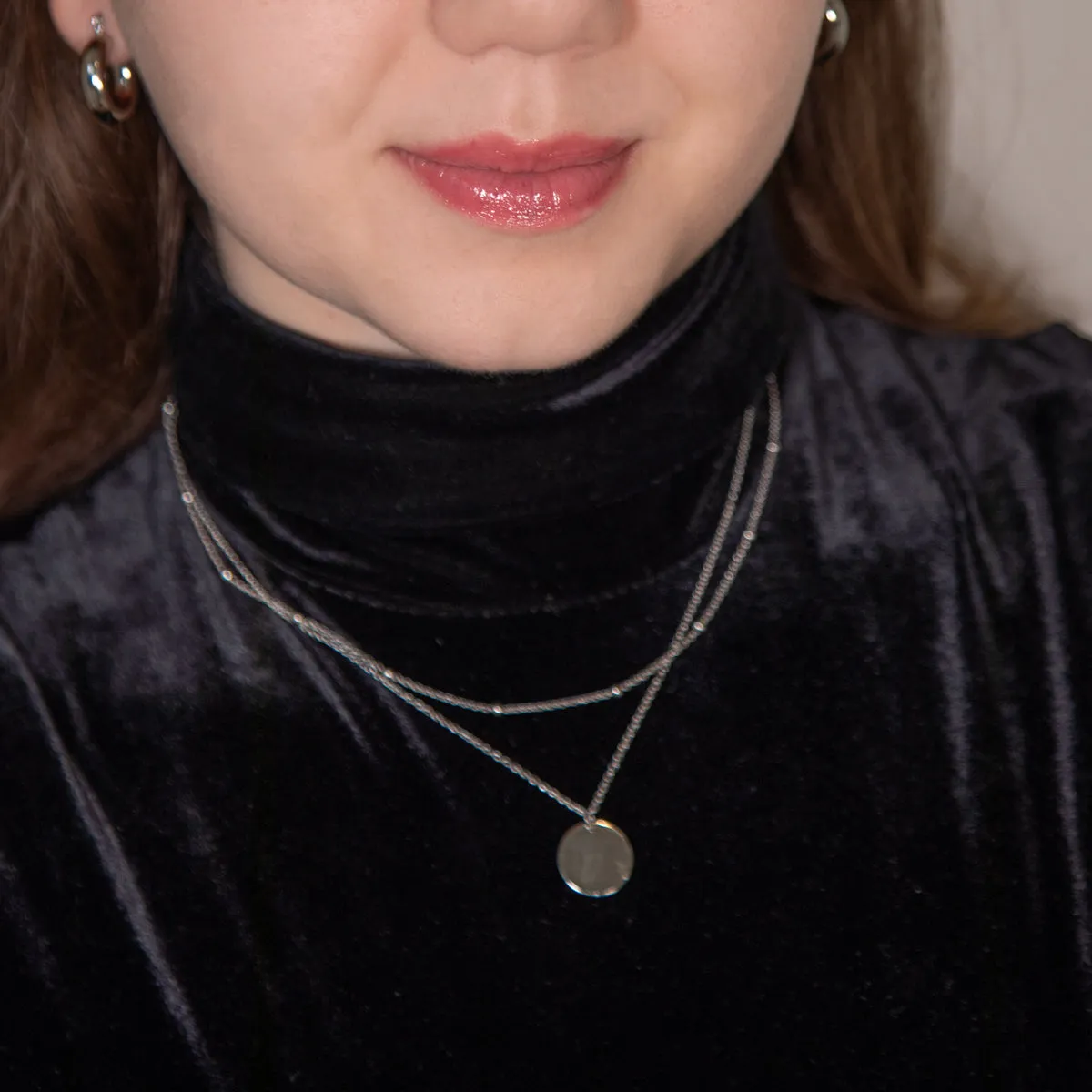 Multi Strand Silver Necklace