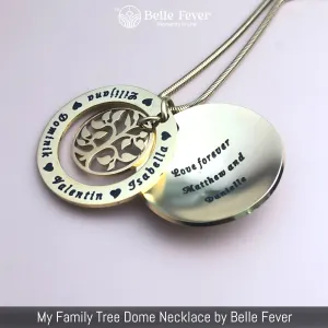 My Family Tree Dome Necklace