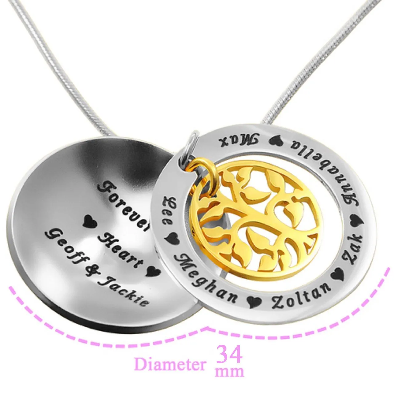 My Family Tree Dome Necklace
