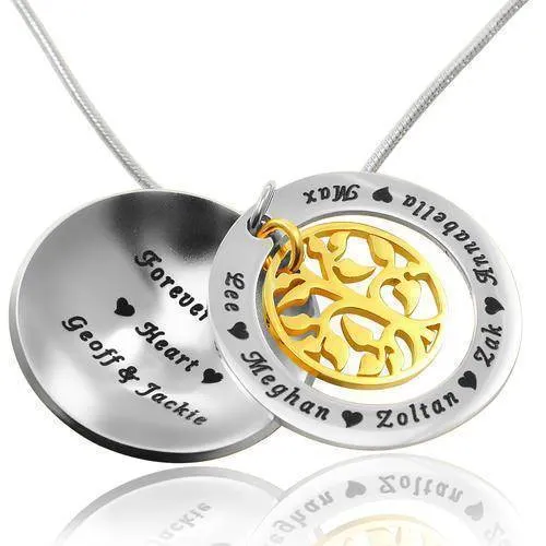 My Family Tree Dome Necklace