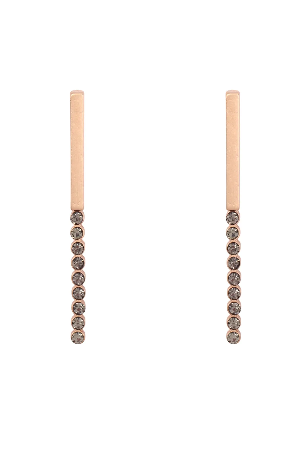 MYE1359 - BAR INLINE RHINESTONE POST EARRINGS