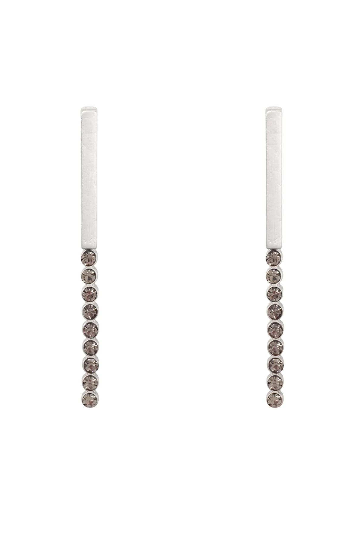 MYE1359 - BAR INLINE RHINESTONE POST EARRINGS