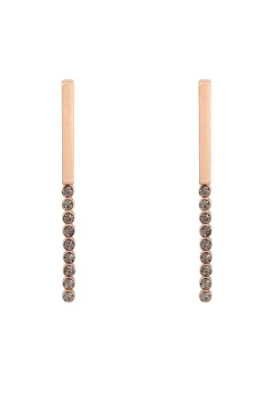 MYE1359 - BAR INLINE RHINESTONE POST EARRINGS
