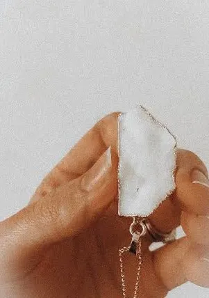 Natural Crystal Quartz Diffusing Necklace