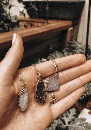 Natural Crystal Quartz Diffusing Necklace