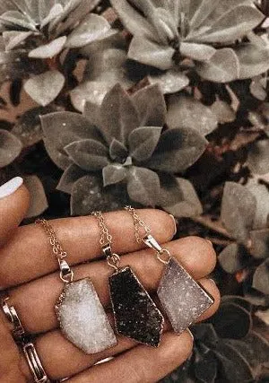 Natural Crystal Quartz Diffusing Necklace