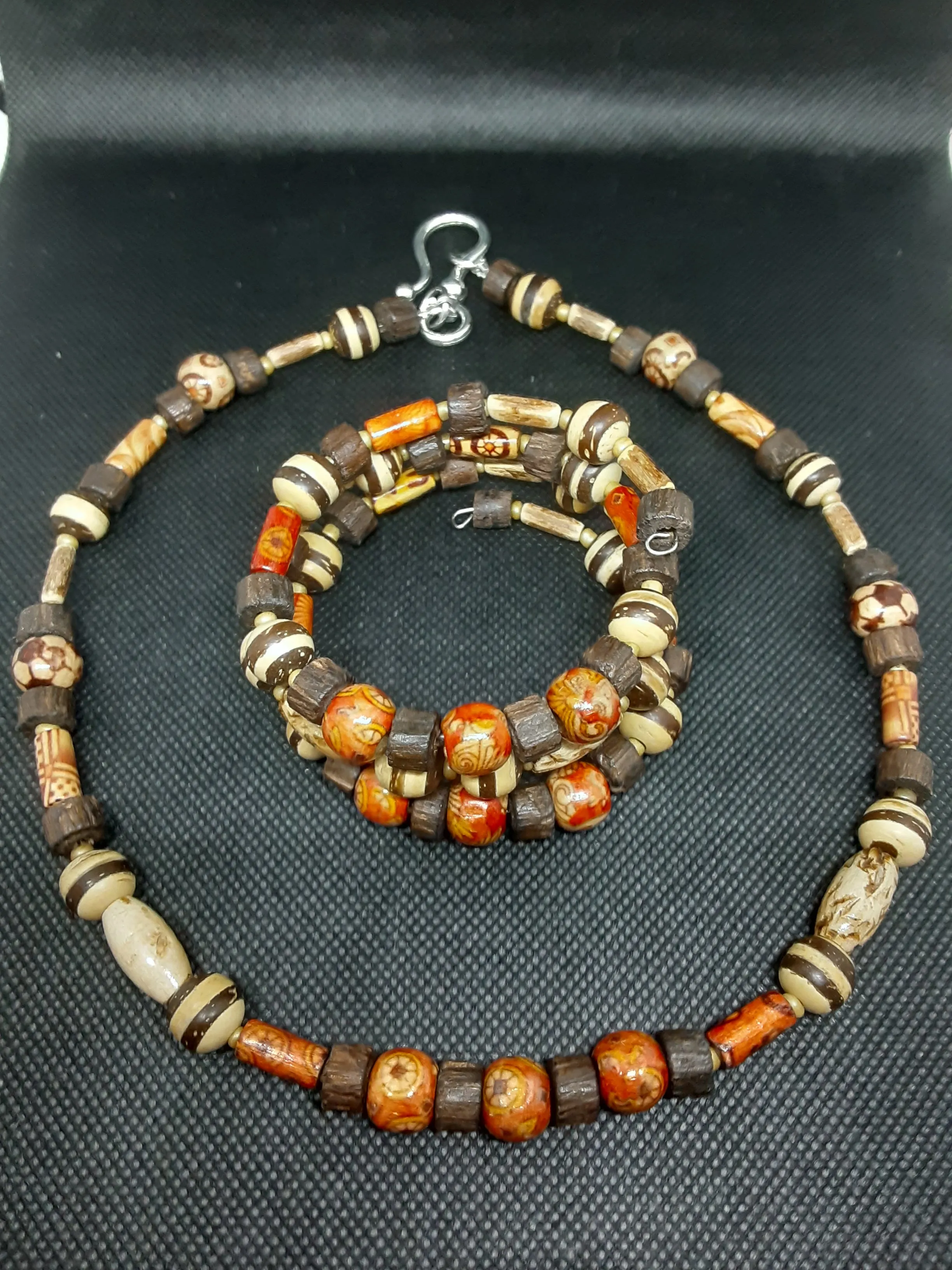 NB #179  You Can Call this Unique, Fascinating Set "Boho or Hippy" Either is Fine!