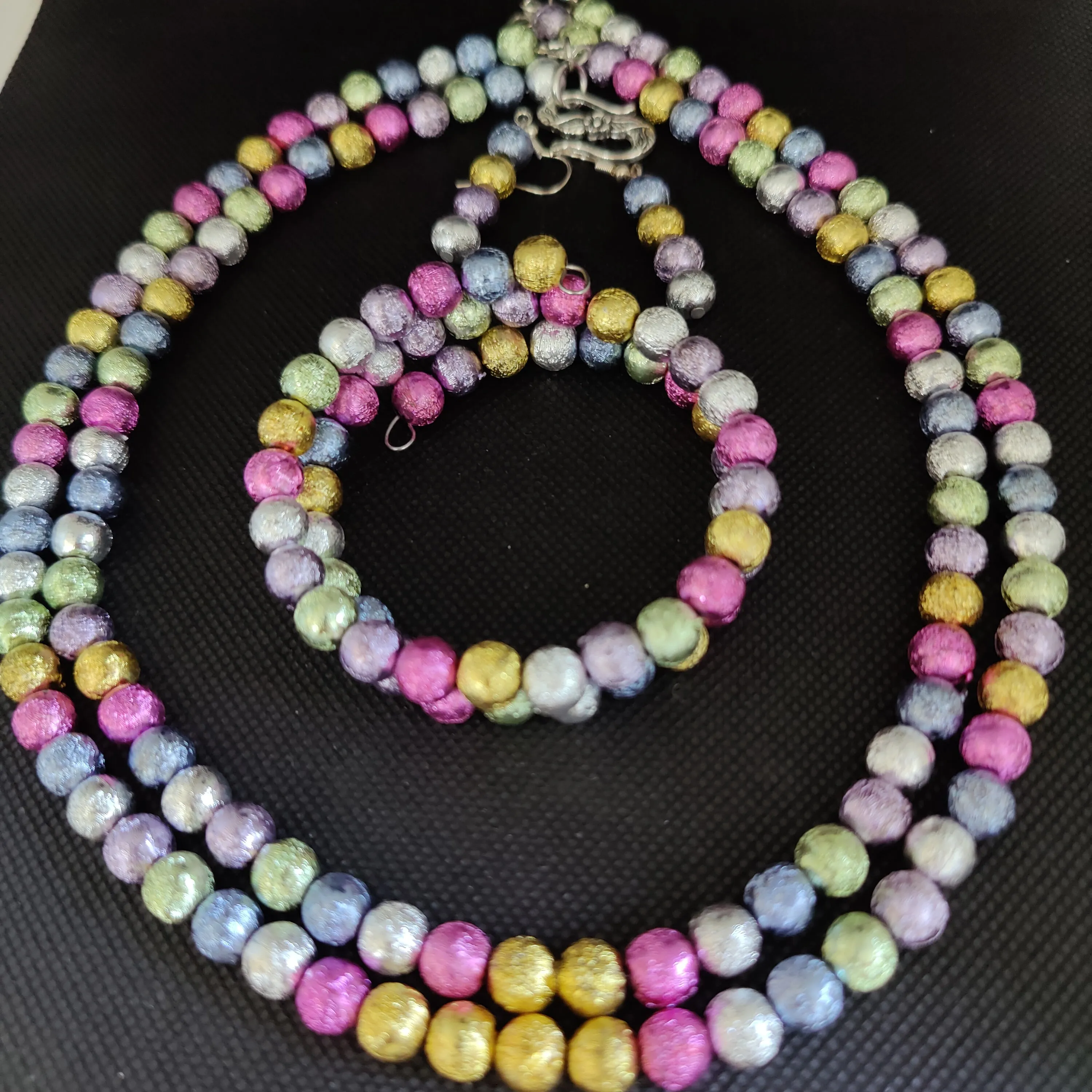 NBE #210The New Foil Aluminum Beads are Shinny and Awesome. SPRING COLORS!!