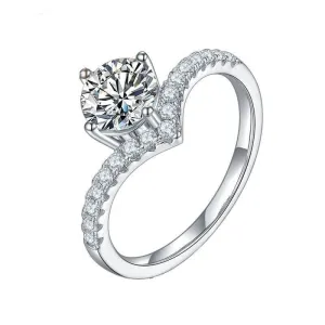 Nouveau 1.0Ct VVS1 Diamond Wedding Ring