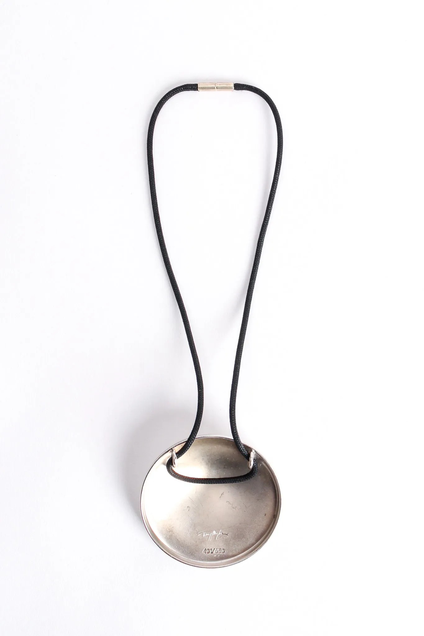 Numbered Disc Pendant Necklace