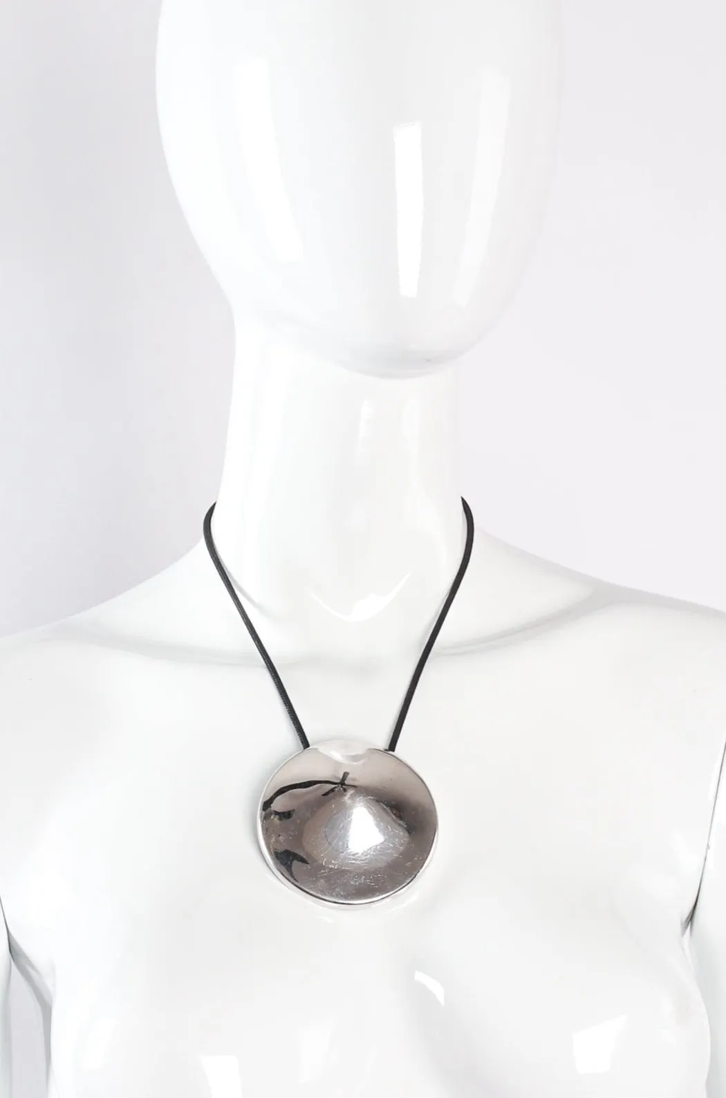 Numbered Disc Pendant Necklace