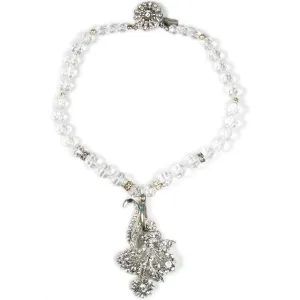 One-Of-A-Kind Nouveau Ribbon Bouquet Pendant Necklace