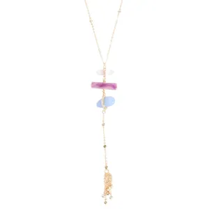Ophelia Multistone Cascade Pendant Necklace