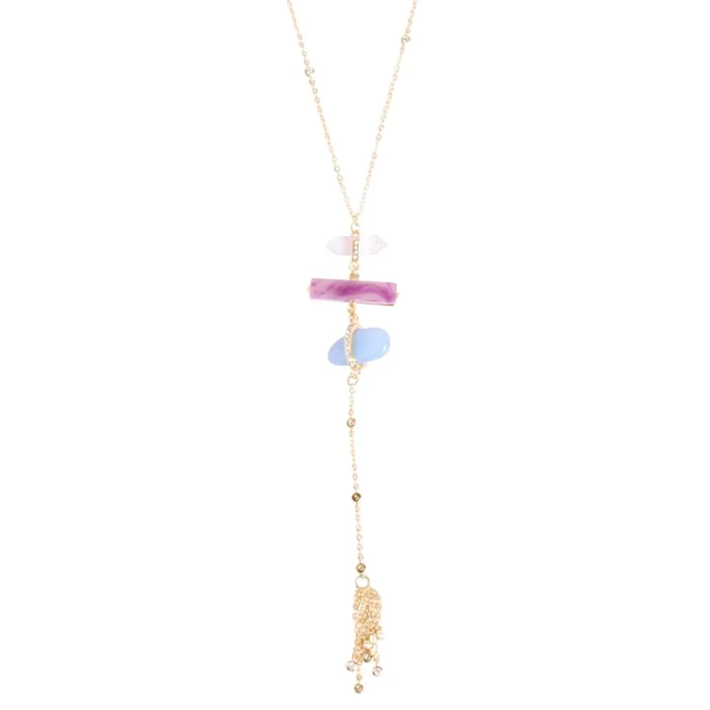 Ophelia Multistone Cascade Pendant Necklace