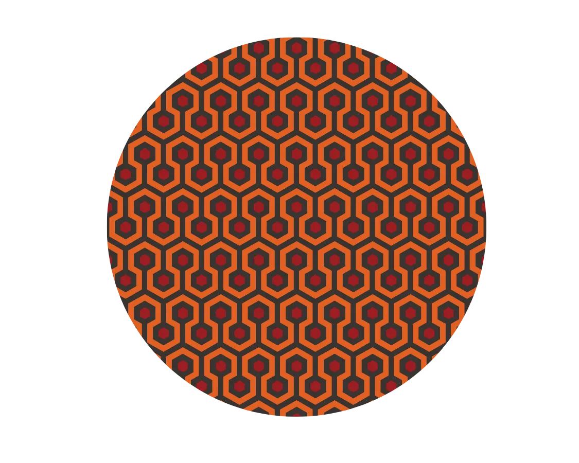 Overlook Hotel, The Shining, Round, Glass Cutting Board