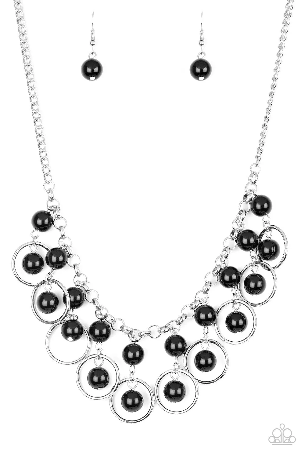 Paparazzi Really Rococo Necklace Black