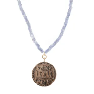 Pearl Shaman Symbols Beaded Choker Necklace