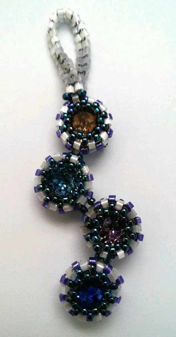 Pendant Chaton Bezels Necklace (special order - sold out)