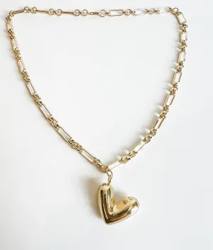 Penelope puffy heart charm