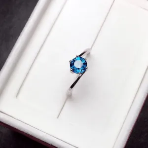 Perfect Blue Luminous Ring - 925 STERLING SILVER