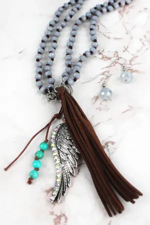 PERFECT WINGS SET {EARRINGS & NECKLACE}