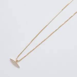 Pershing Square Pave Line Necklace
