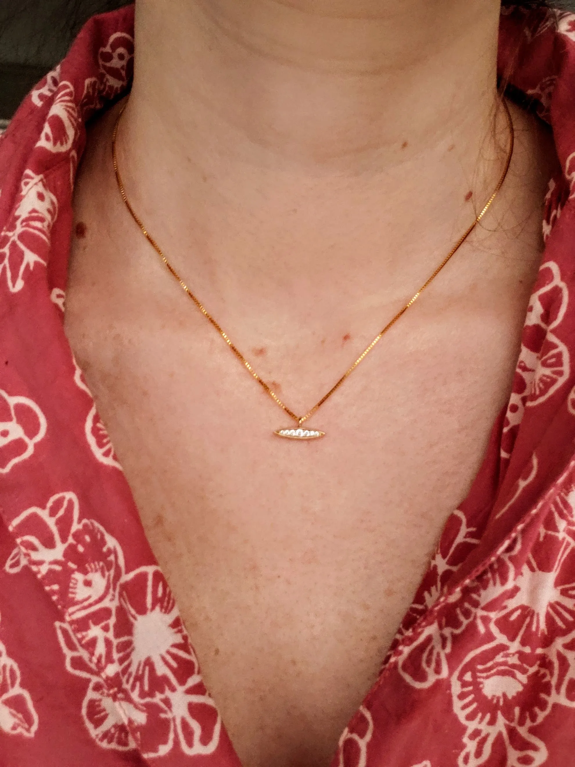 Pershing Square Pave Line Necklace