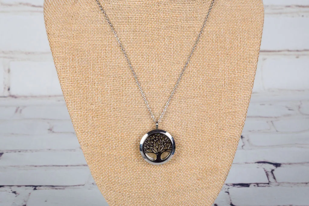 Personal Diffuser Tree of Life Necklace - Hypoallergic Stainless Steel