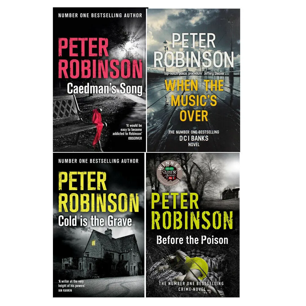 Peter Robinson 4 Books Collection Set Caedmans Song, When the Music's Over
