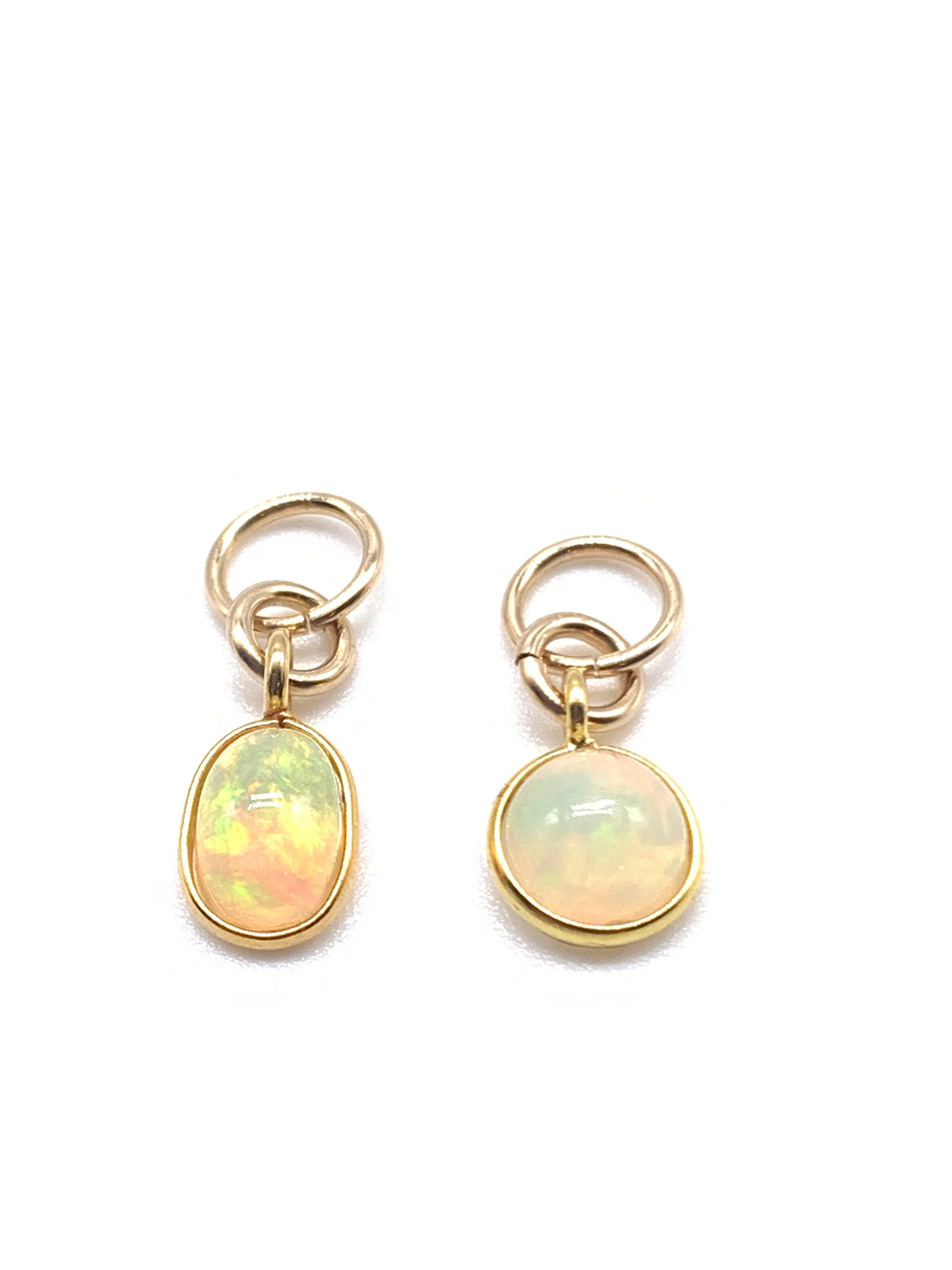 Petite Opal Pendant in 14K Yellow Gold