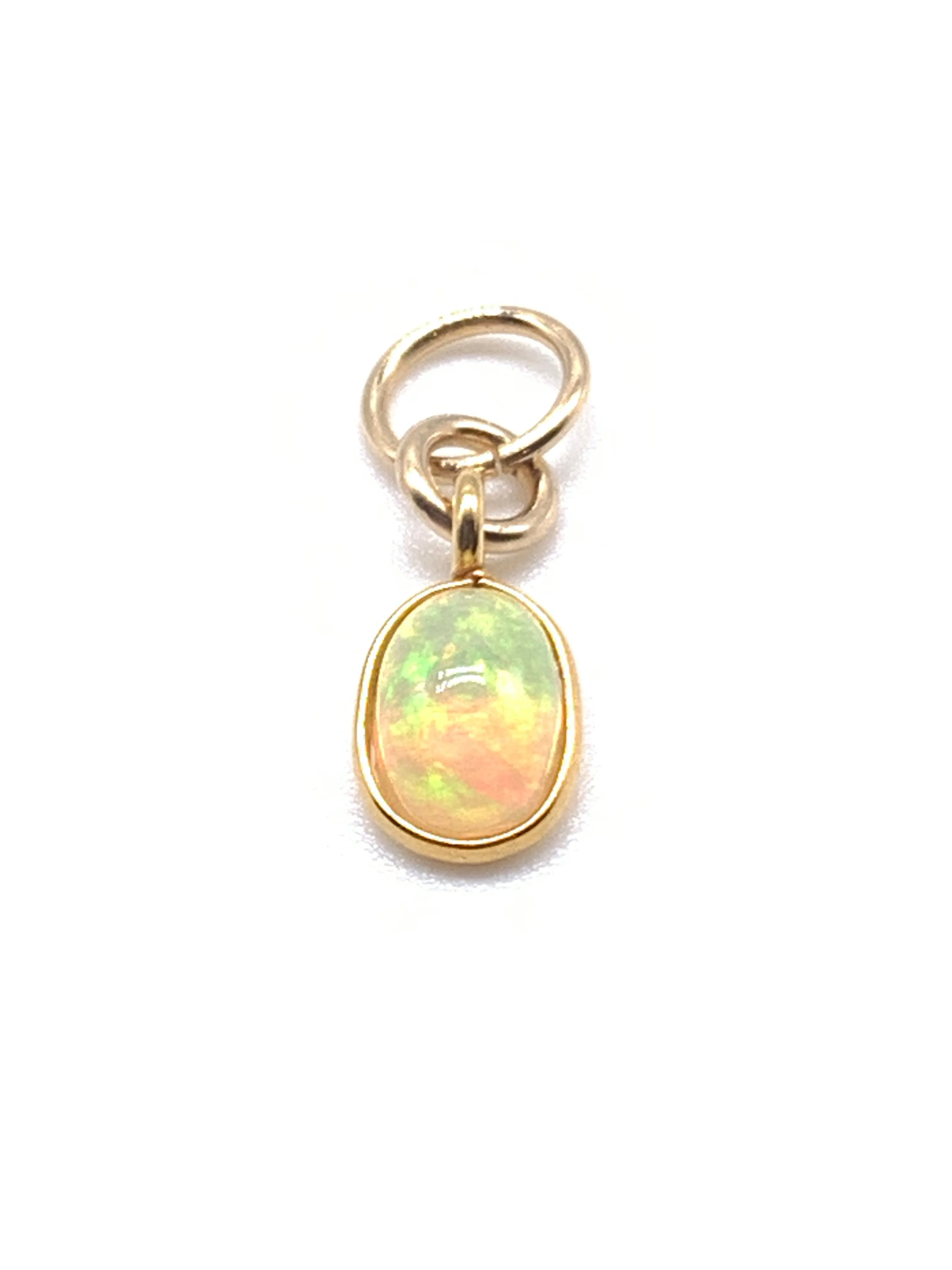 Petite Opal Pendant in 14K Yellow Gold