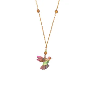 Picaflor Necklace in Living Coral