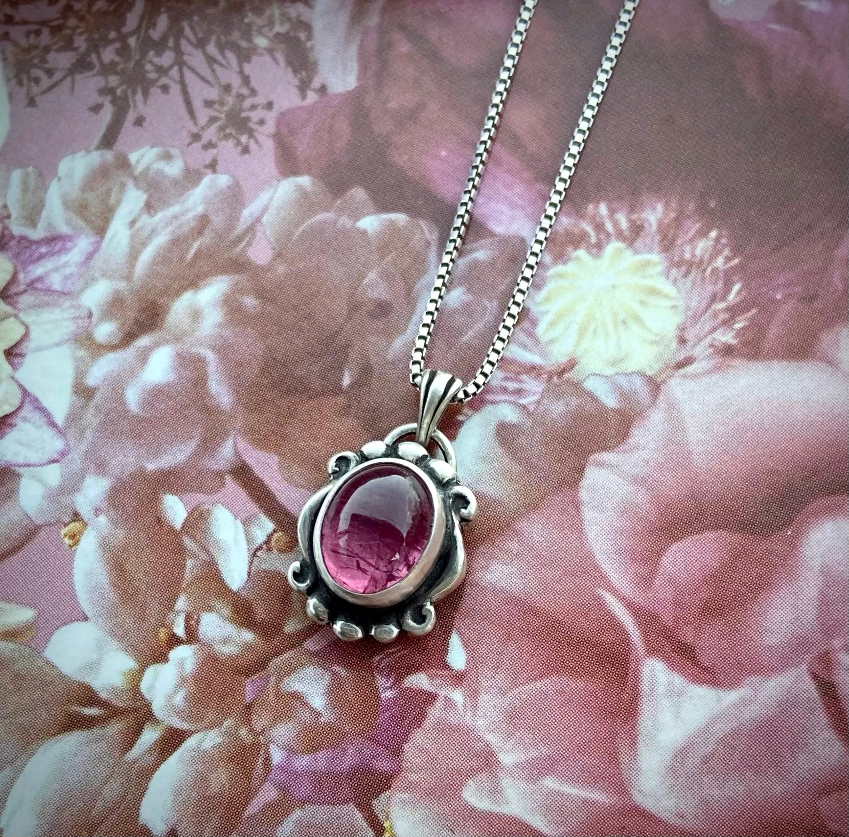 Pink Tourmaline Necklace