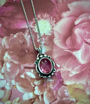 Pink Tourmaline Necklace