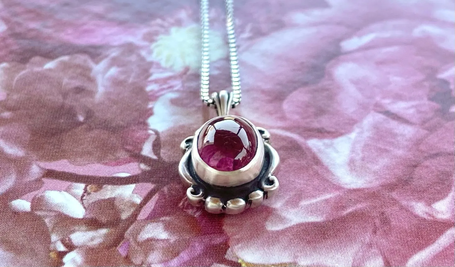 Pink Tourmaline Necklace