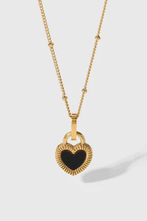 Playful Heart Contrast Necklace