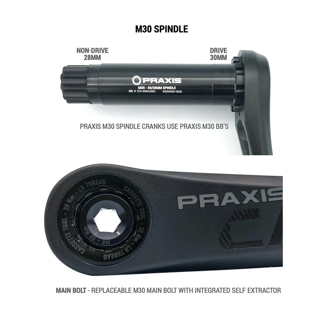 Praxis - Cadet G2 M30 MTB Crankset
