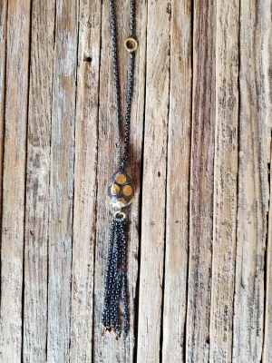 Prehistoric Works 24K/Oxidized Sterling Silver Dinosaur Egg Necklace